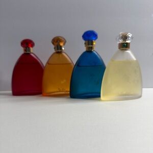 Infinito Walter Amber Womens Perfume 4 Bottle Lot Aire-Fuego-Augo-Fiego 3.4oz.